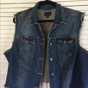 Plus 2x denim Newlook cropped Jean vest